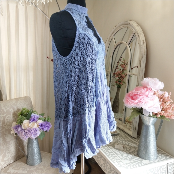 🍒NWT🍒 FREE PEOPLE FLOWY LACE TUNIC - Picture 6 of 7